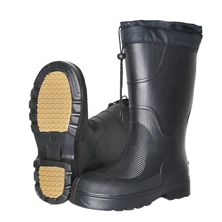Warm Lightweight Black EVA Outdoors Boots