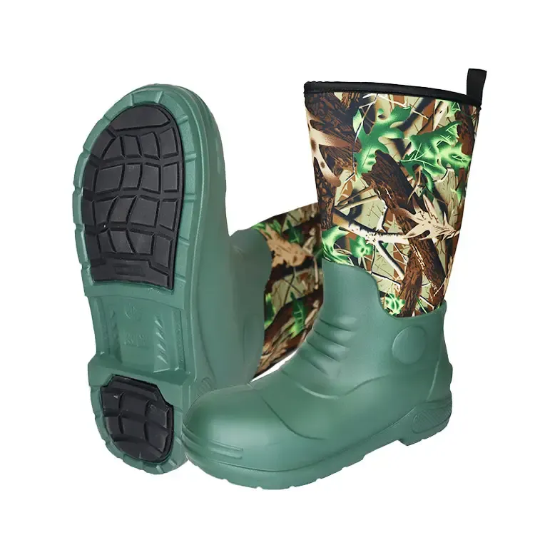 Anti-Slip Neoprene Camo Hunting EVA Boots