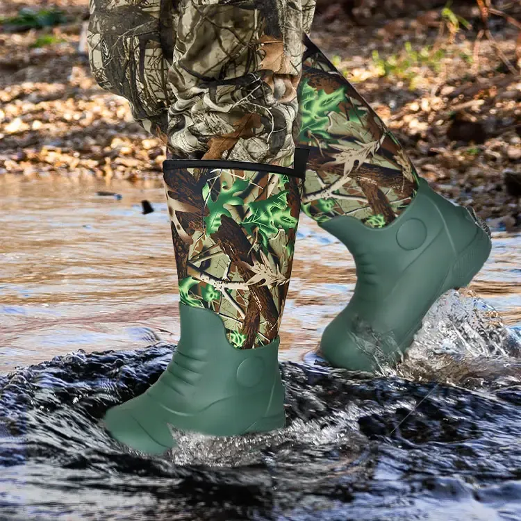 Anti-Slip Neoprene Camo Hunting EVA Boots