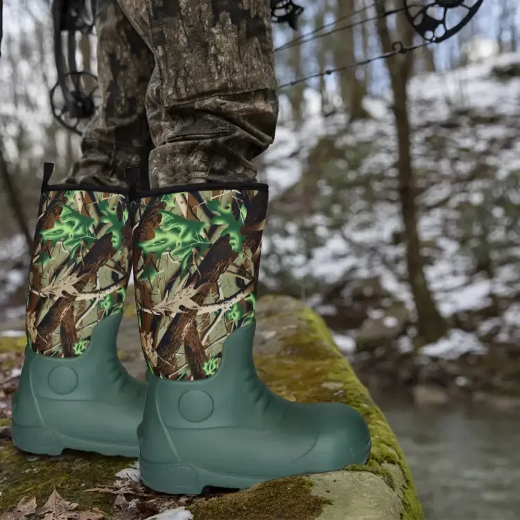 Anti-Slip Neoprene Camo Hunting EVA Boots