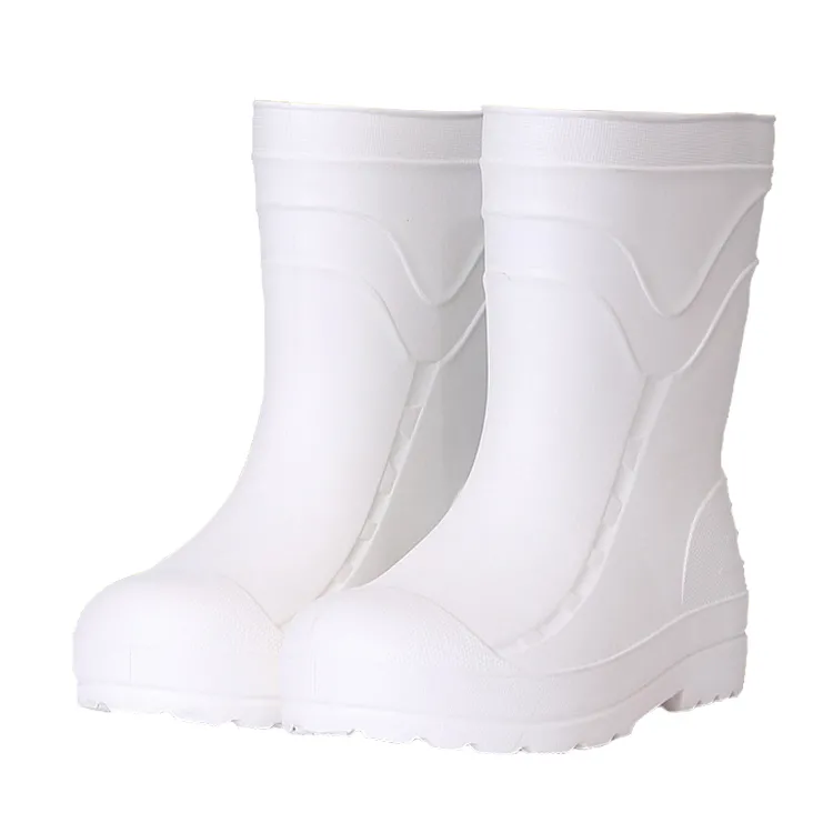 Oil Anti Slip White EVA Food Boots