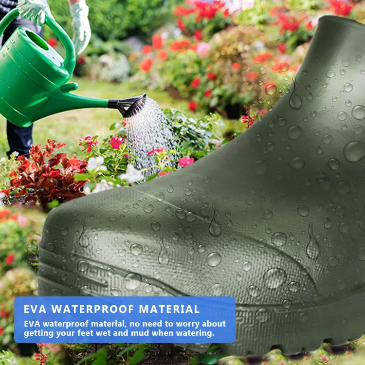 Garden Red Waterproof Anti Slip Shoes