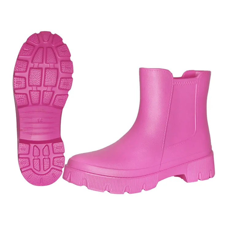 Women Pink Daily EVA Foam Rain Boots