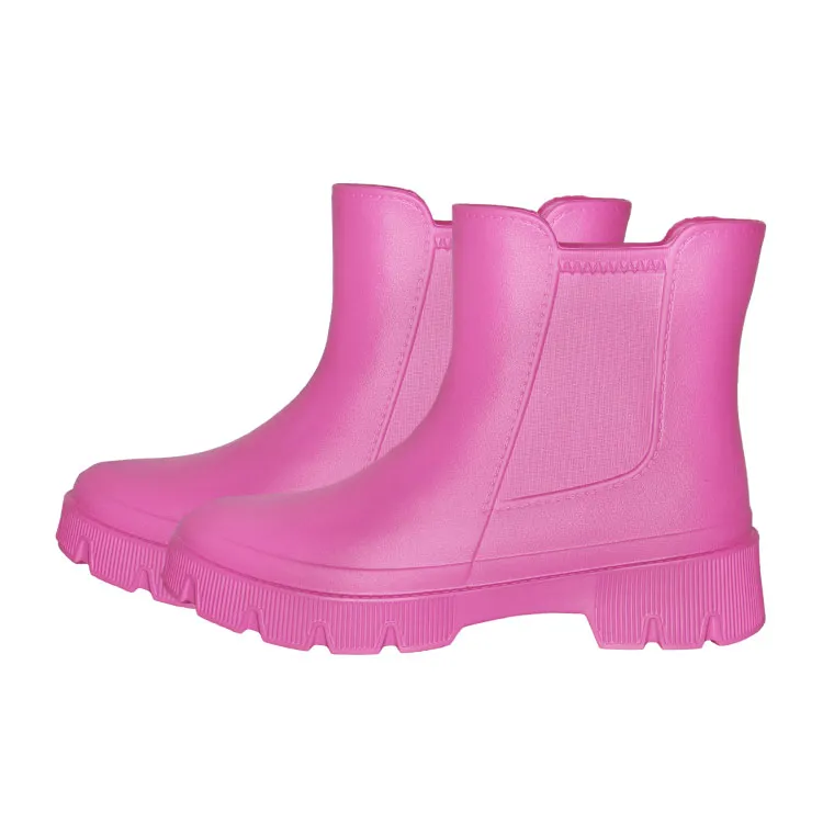 Women Pink Daily EVA Foam Rain Boots
