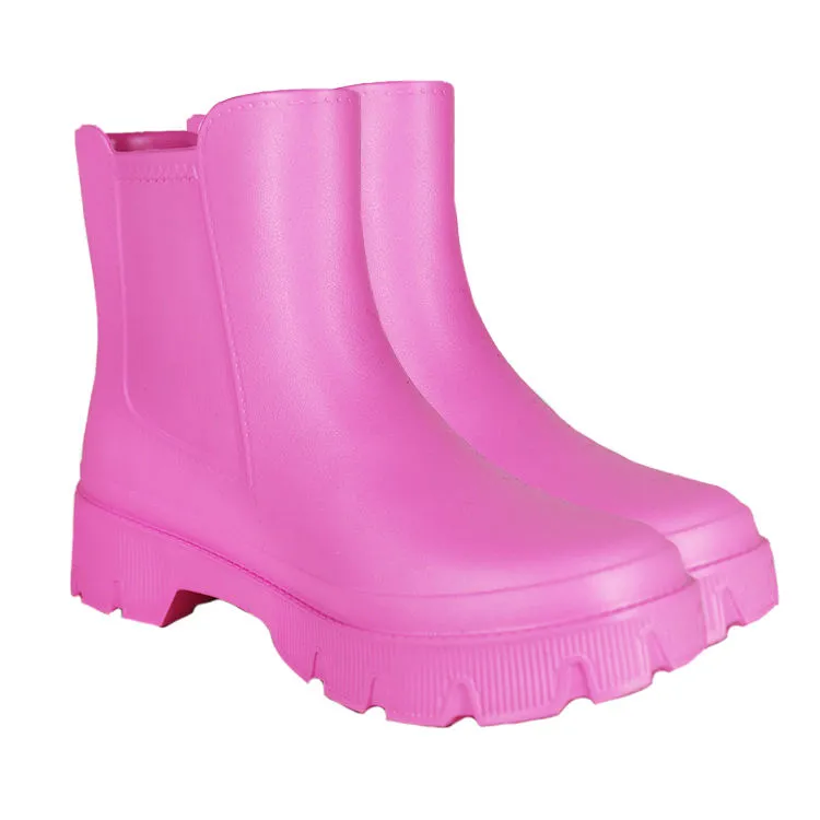Women Pink Daily EVA Foam Rain Boots