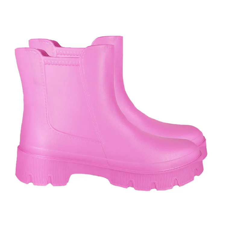 Women Pink Daily EVA Foam Rain Boots