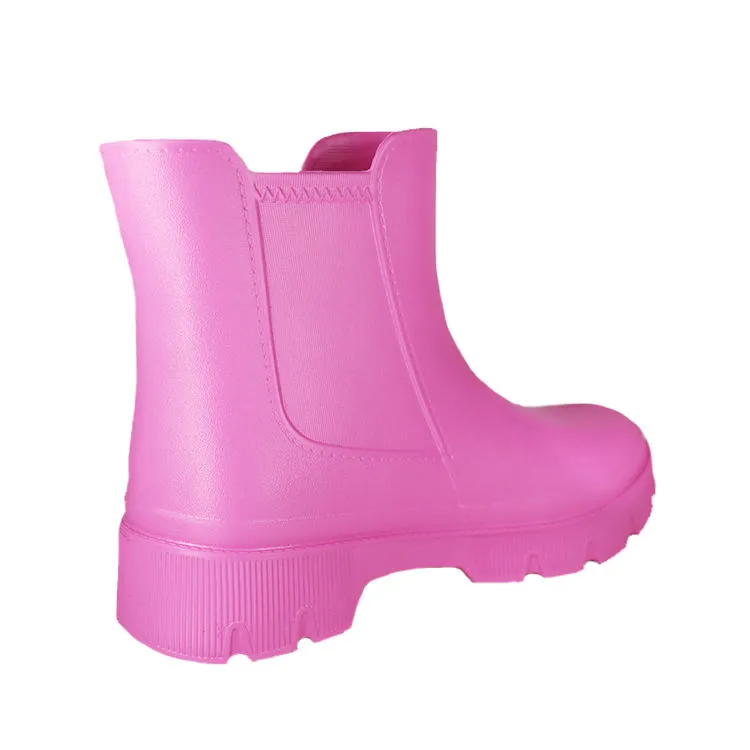 Women Pink Daily EVA Foam Rain Boots