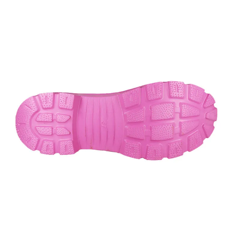 Women Pink Daily EVA Foam Rain Boots