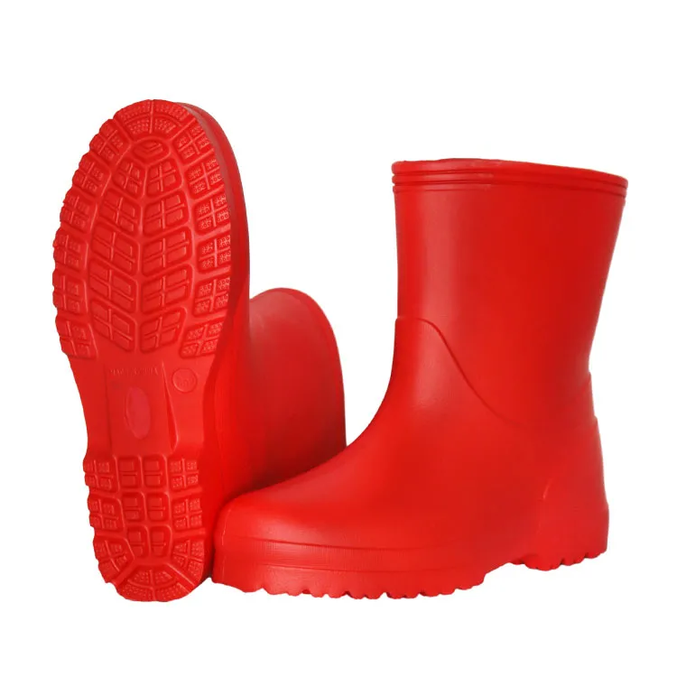 Women Waterproof Red EVA Rain Boots