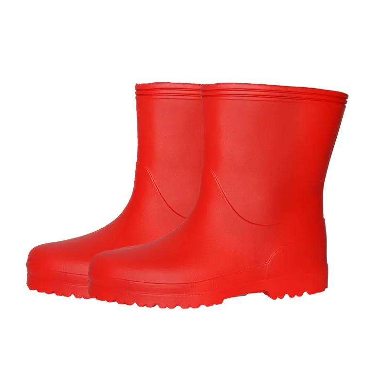 Women Waterproof Red EVA Rain Boots