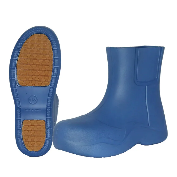 Fashionable Daily Blue Anti-Slip Rain Boots