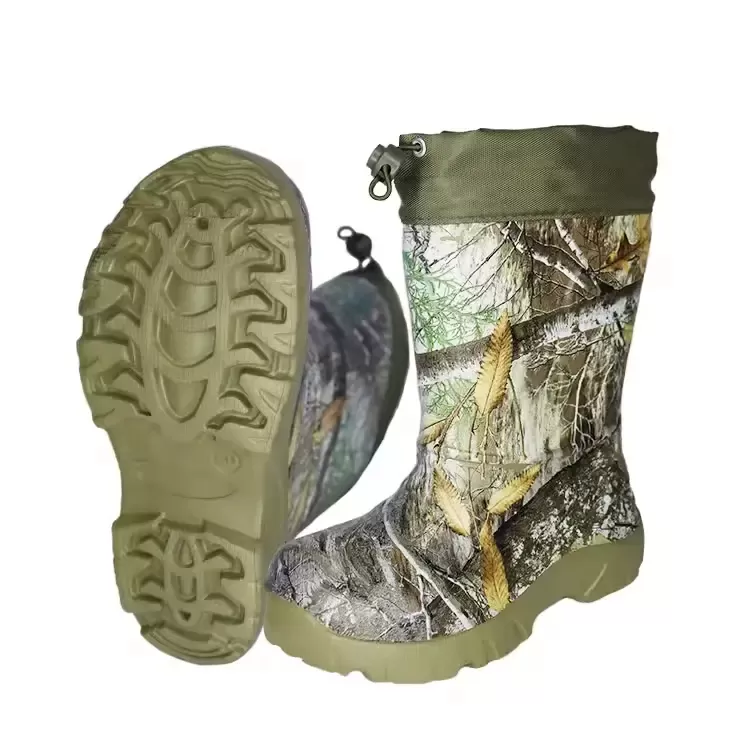 Children camouflage Insulated EVA waterproof Boots