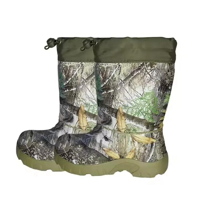 Children camouflage Insulated EVA waterproof Boots