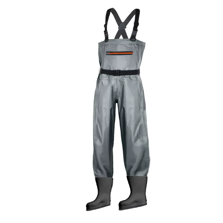 Waterproof Breathable Wader Pants with EVA Boots Set
