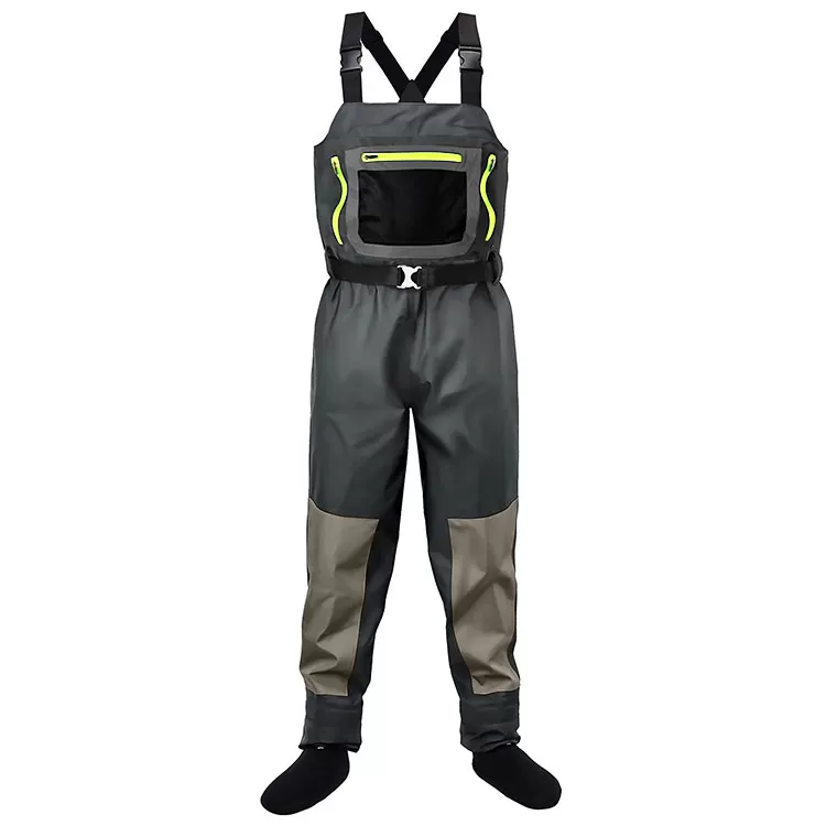 Waterproof Breathable Wader Pants with EVA Boots Set